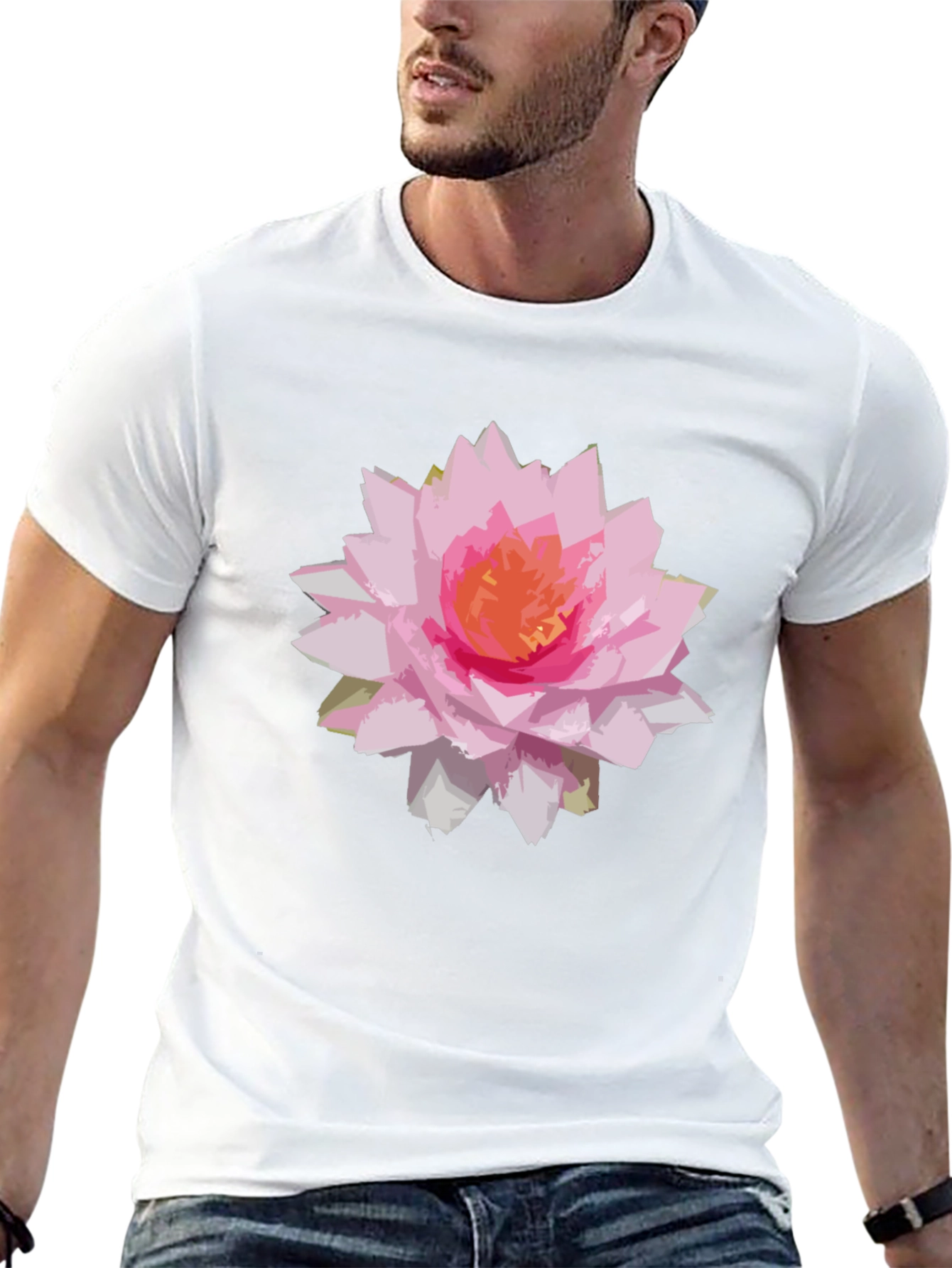 Floral Graphic Black T-Shirt