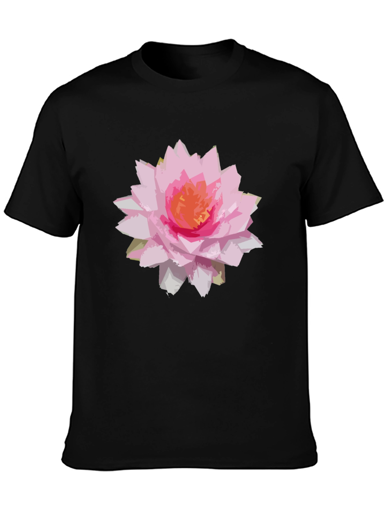 Floral Graphic Black T-Shirt