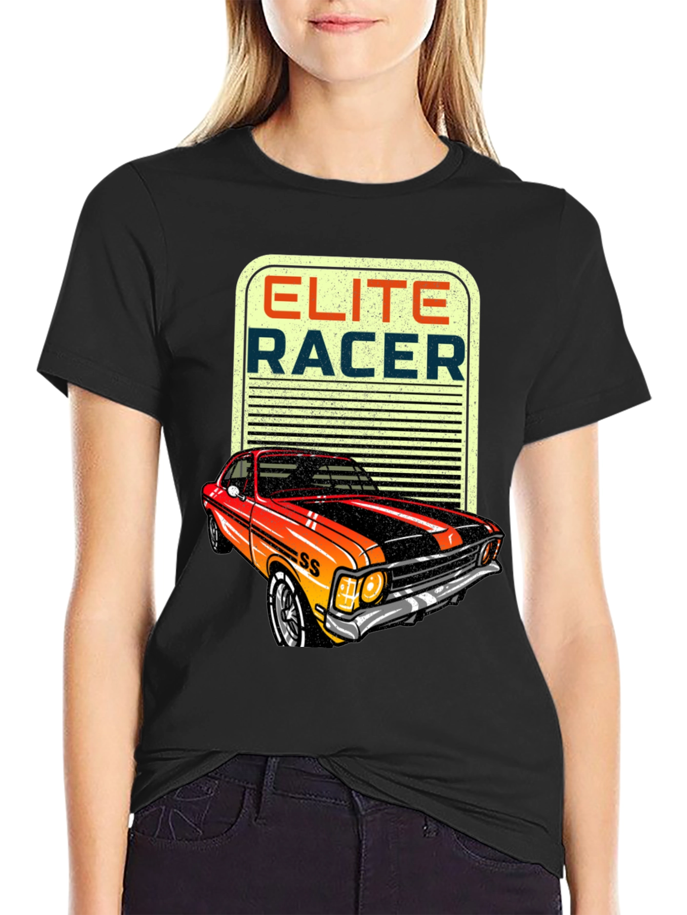 Elite Racer Graphic Tee - Classic Car Design