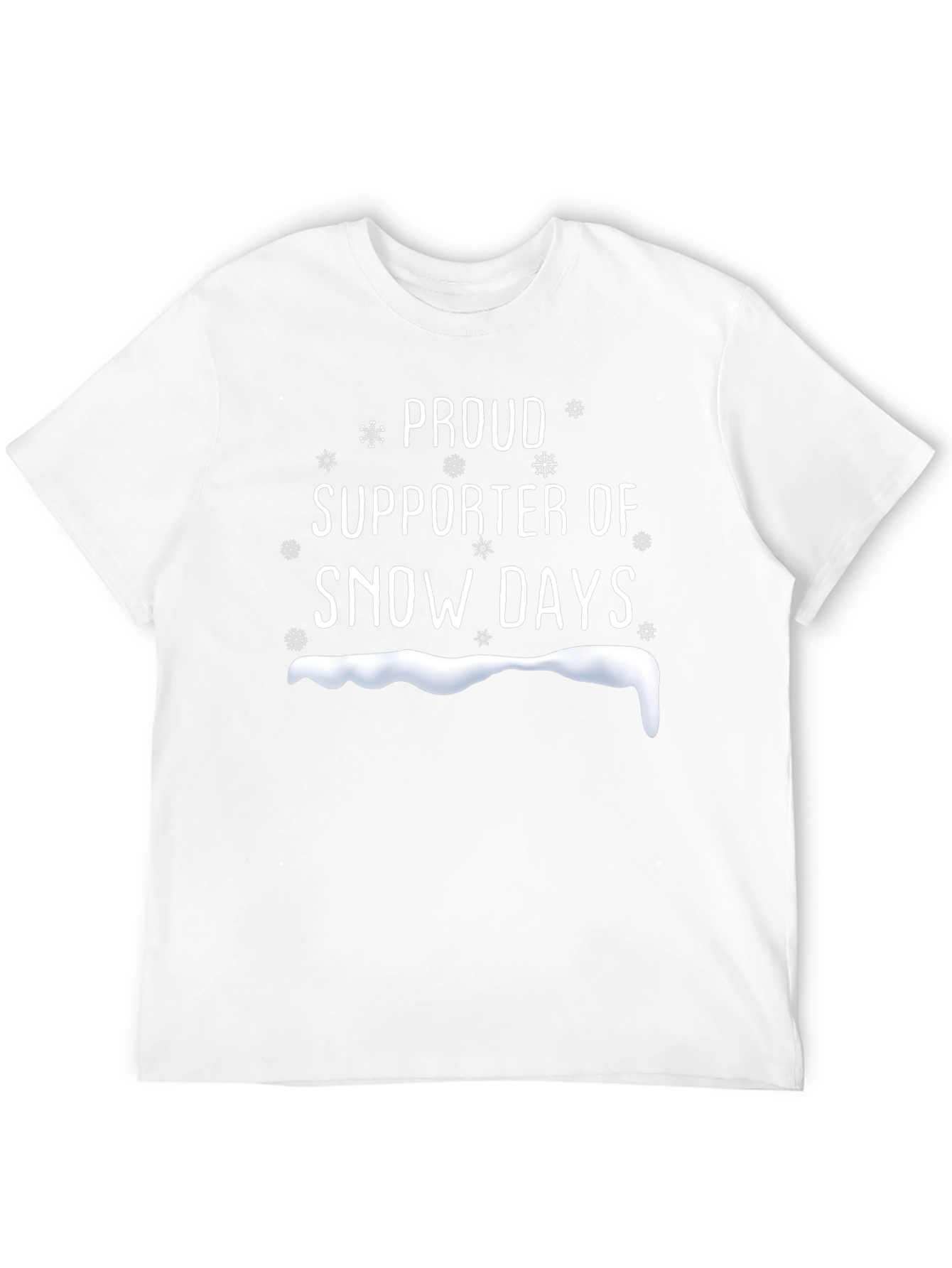 Snow Days Supporter T-Shirt - Black Cotton Tee