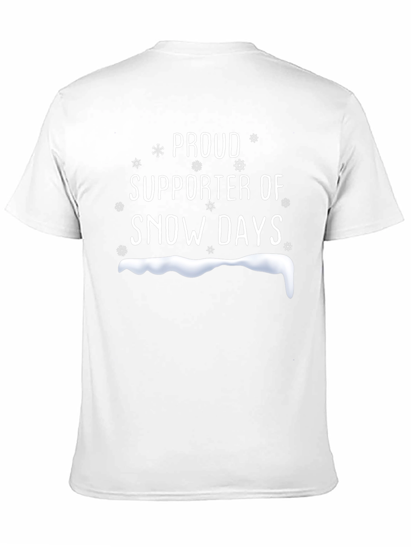 Snow Days Supporter T-Shirt - Black Cotton Tee