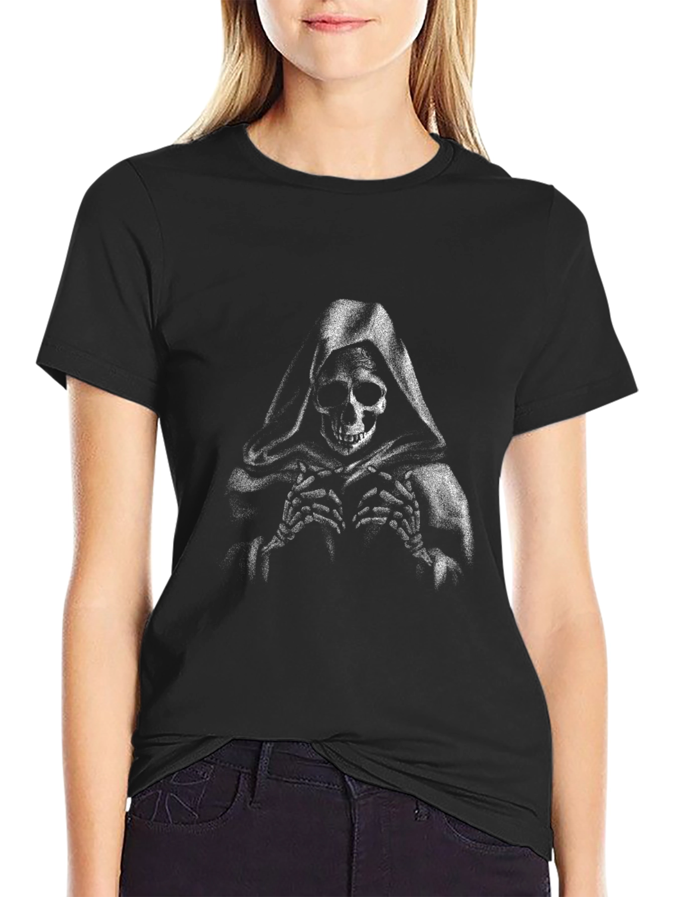 Grim Reaper Graphic Print Tee