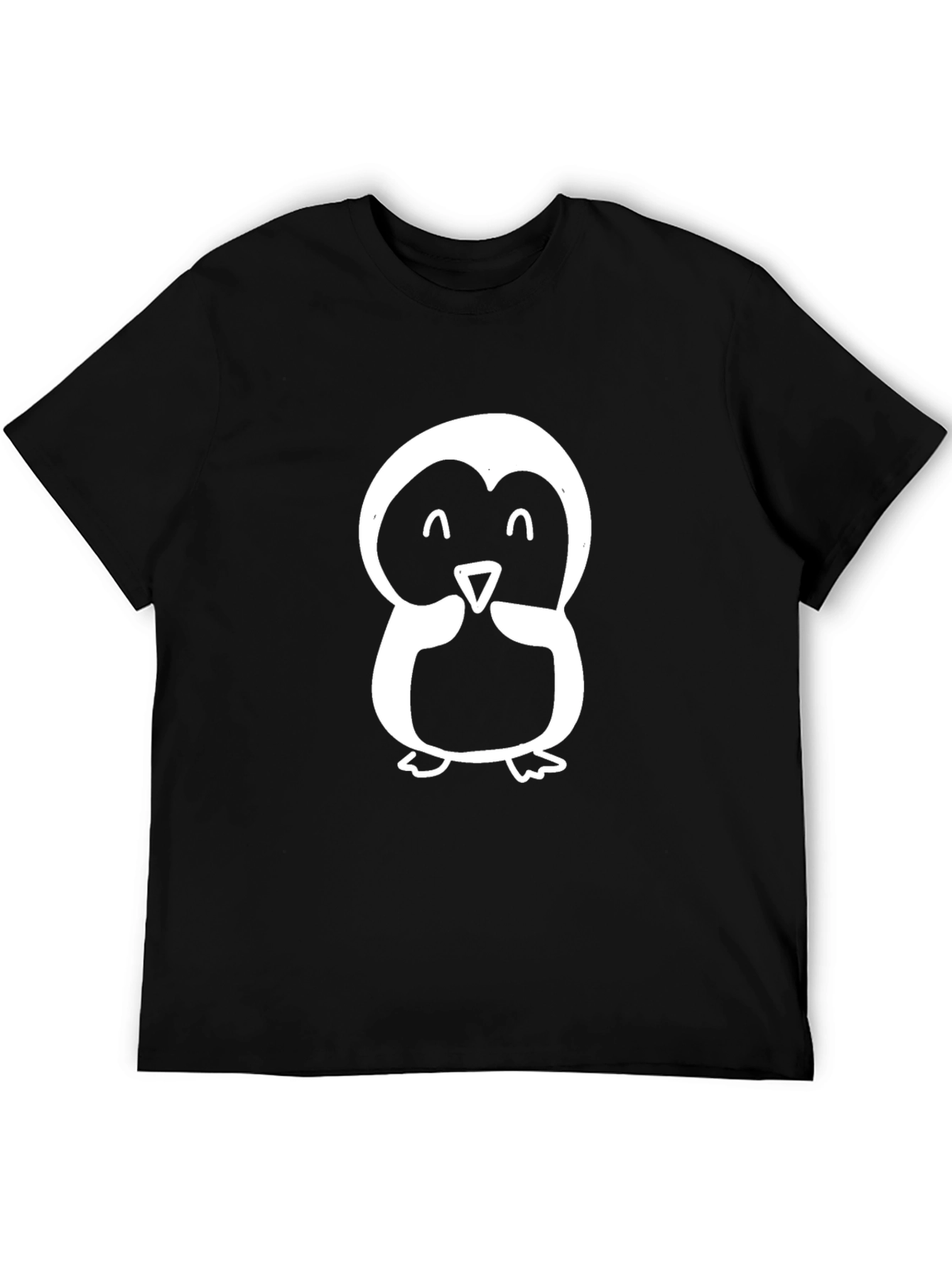Penguin Graphic Tee - Unisex Black T-Shirt