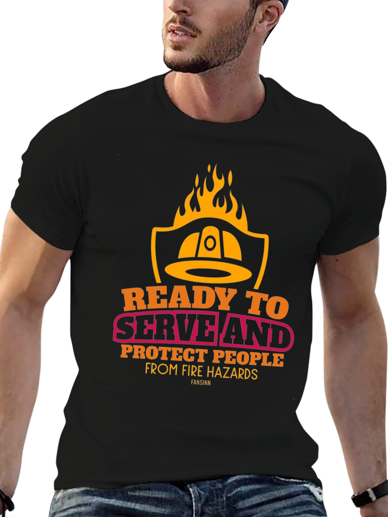 Firefighter Graphic Tee - Ready to Serve