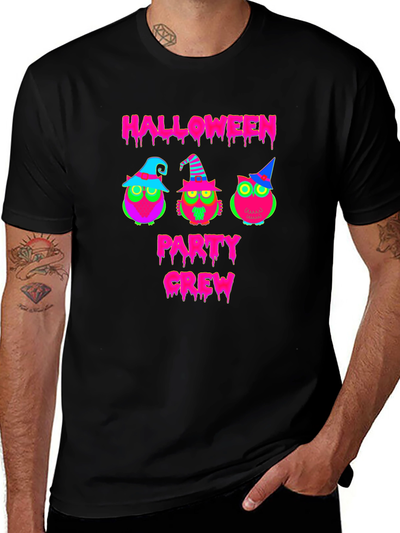 Halloween Party Crew Owl T-Shirt