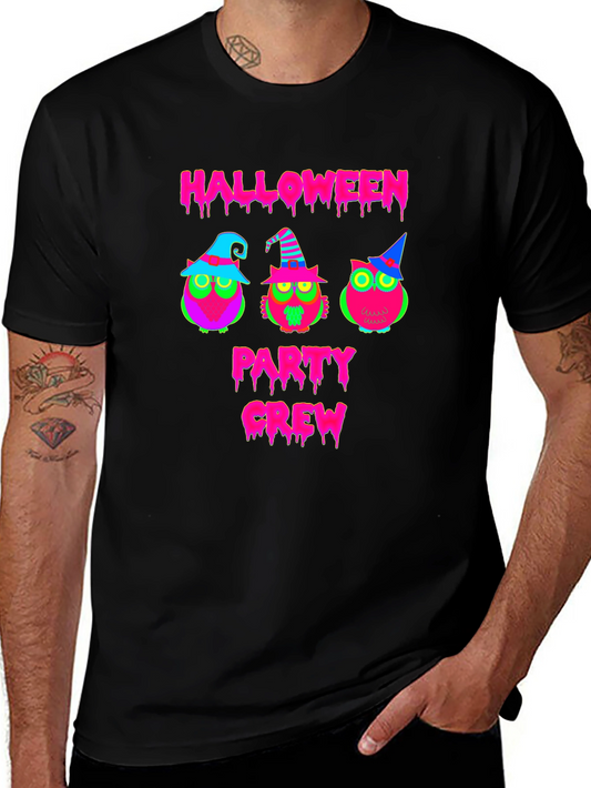 Halloween Party Crew Owl T-Shirt