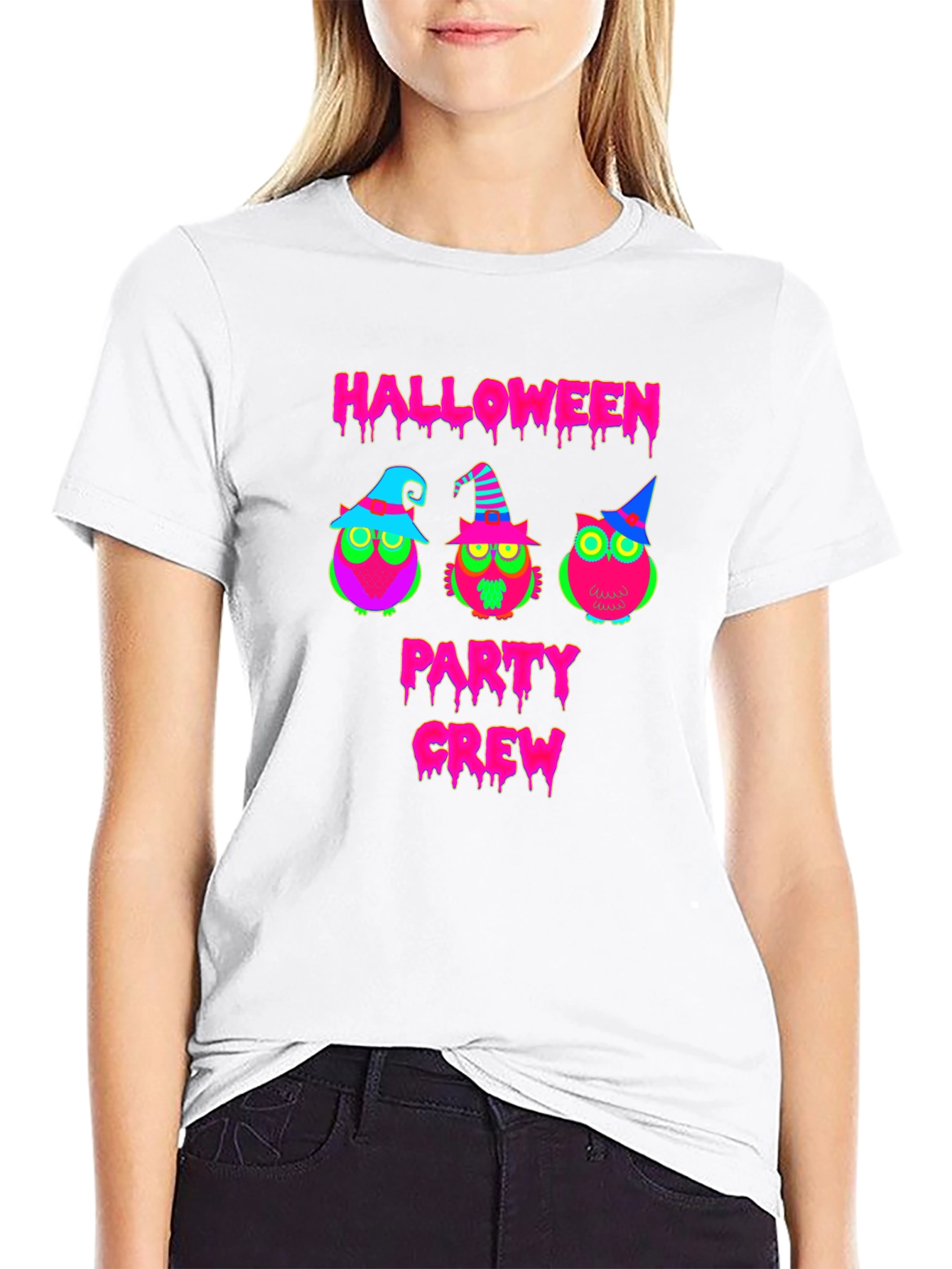 Halloween Party Crew Owl T-Shirt