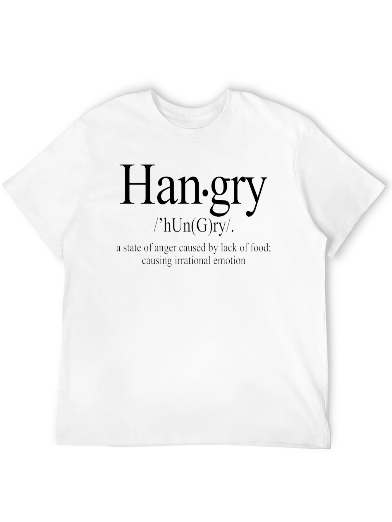 Hangry Definition T-Shirt - Funny Hunger Anger Tee