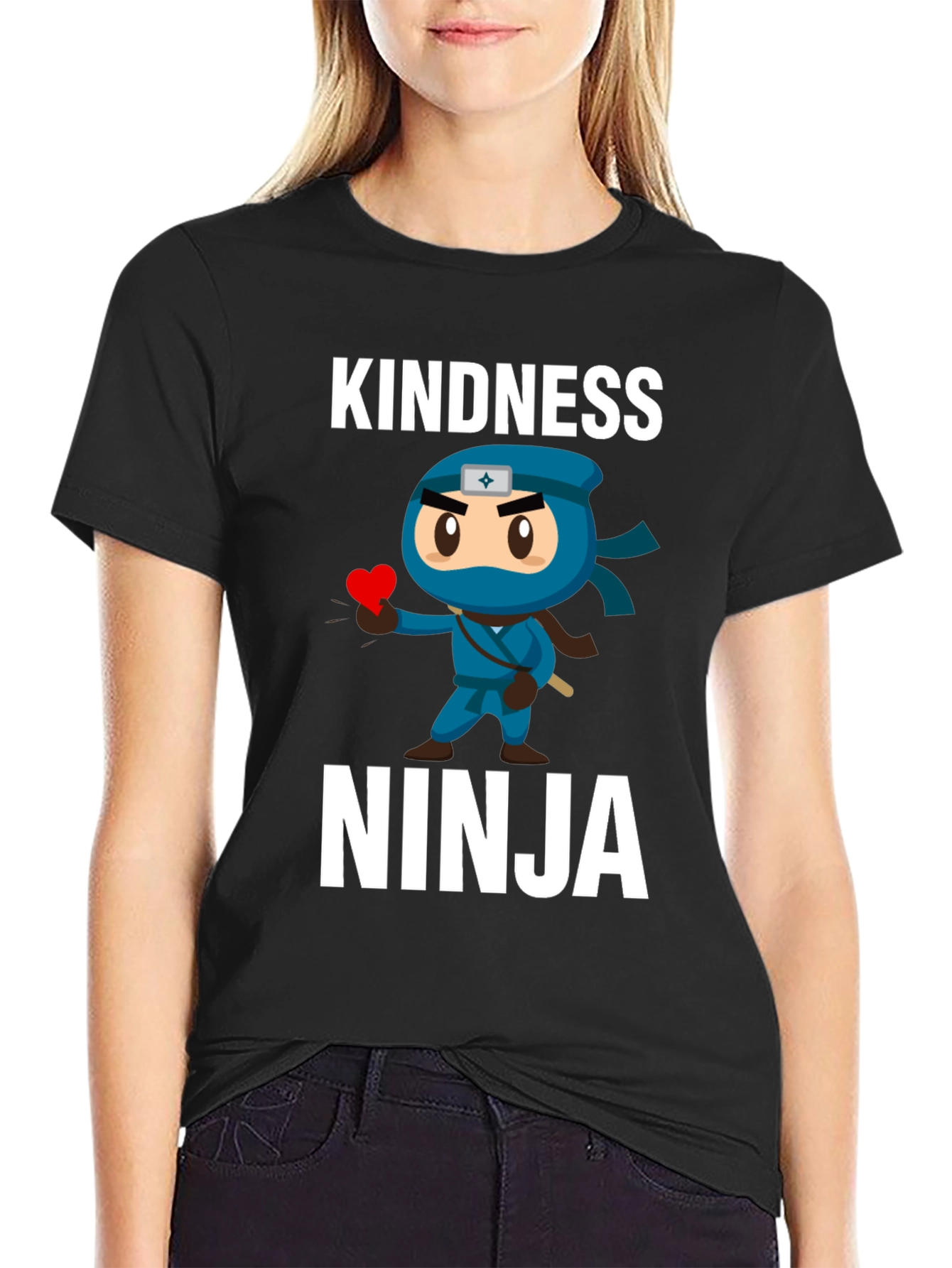 Kindness Ninja T-Shirt - Black Graphic Tee