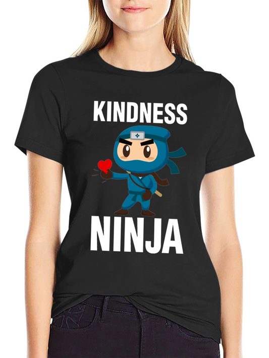 Kindness Ninja T-Shirt - Black Graphic Tee