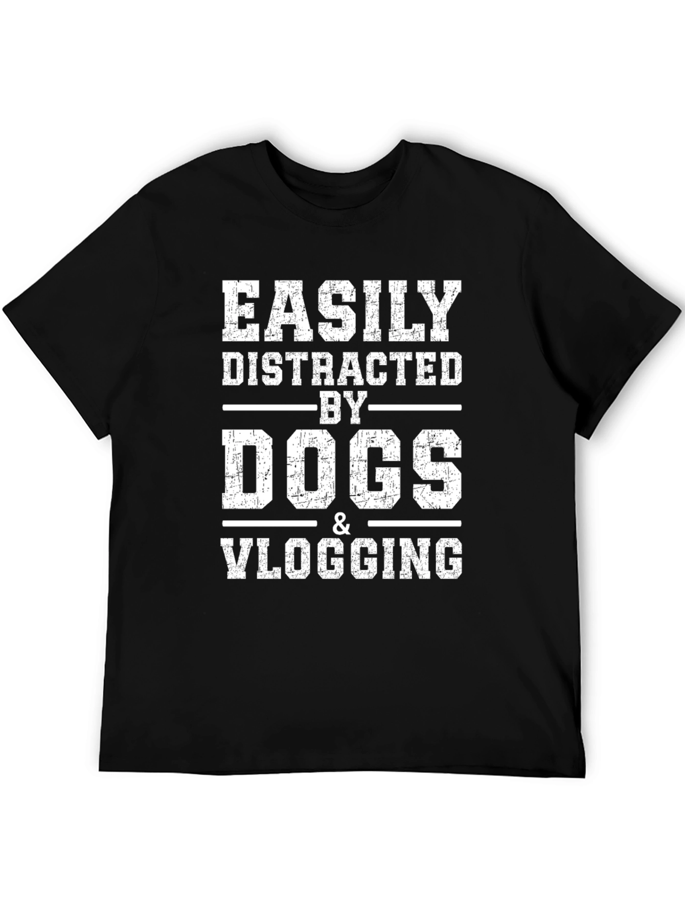 Easily Distracted By Dogs & Vlogging T-Shirt