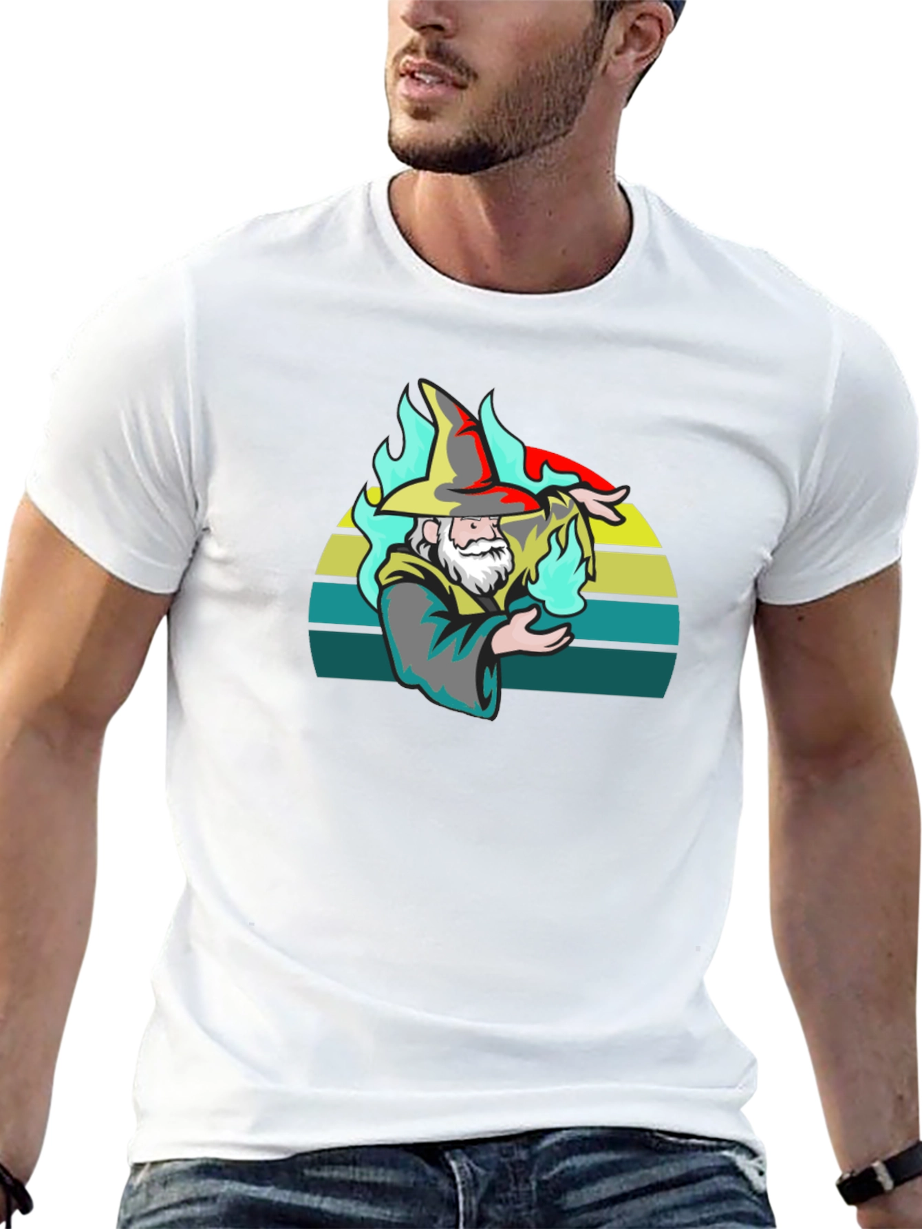 Wizard Graphic T-Shirt - Black