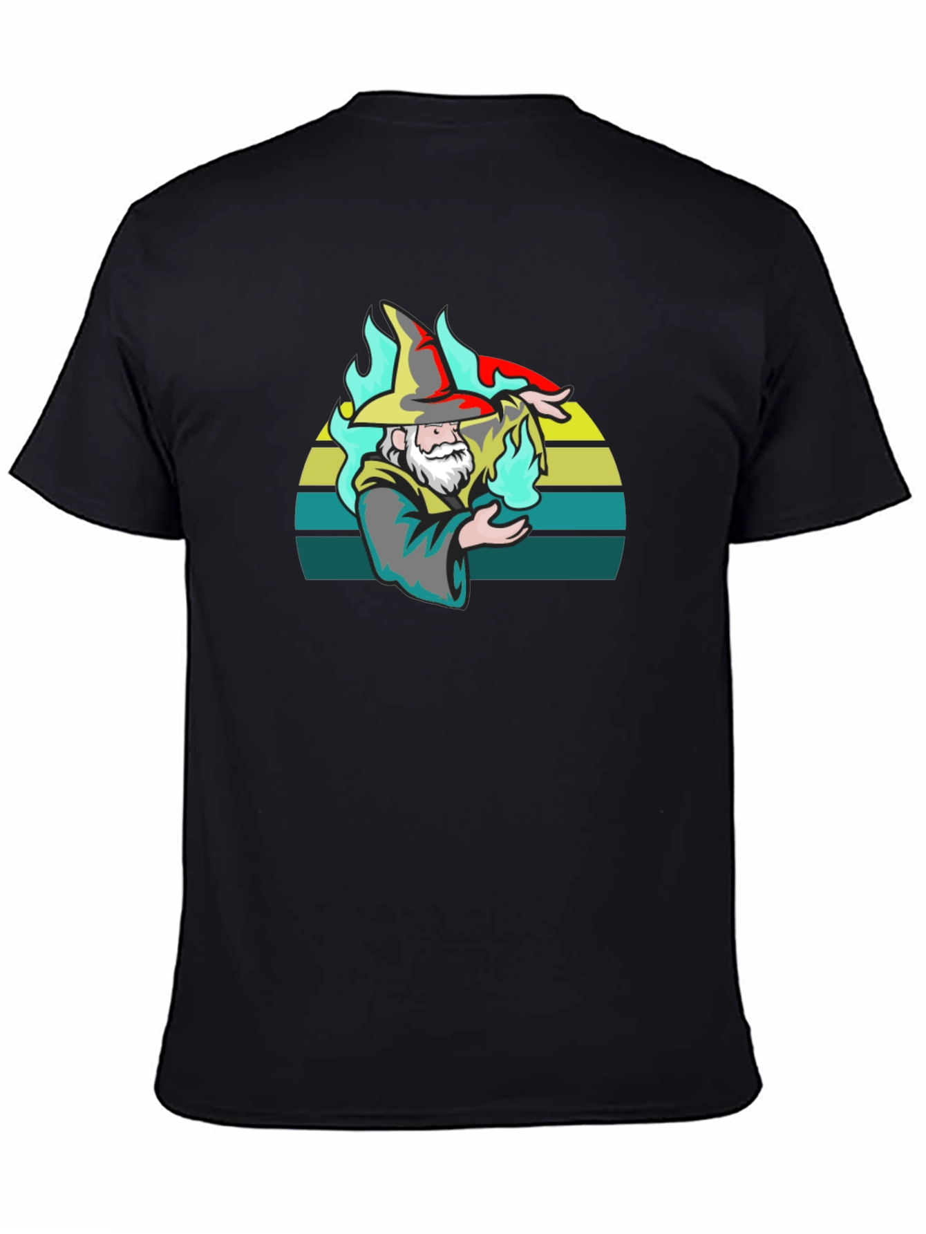 Wizard Graphic T-Shirt - Black