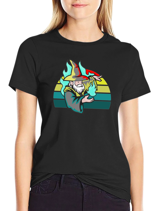 Wizard Graphic T-Shirt - Black