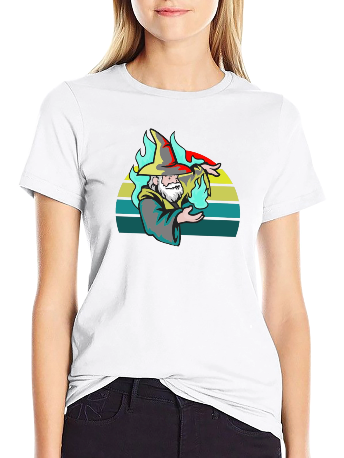 Wizard Graphic T-Shirt - Black