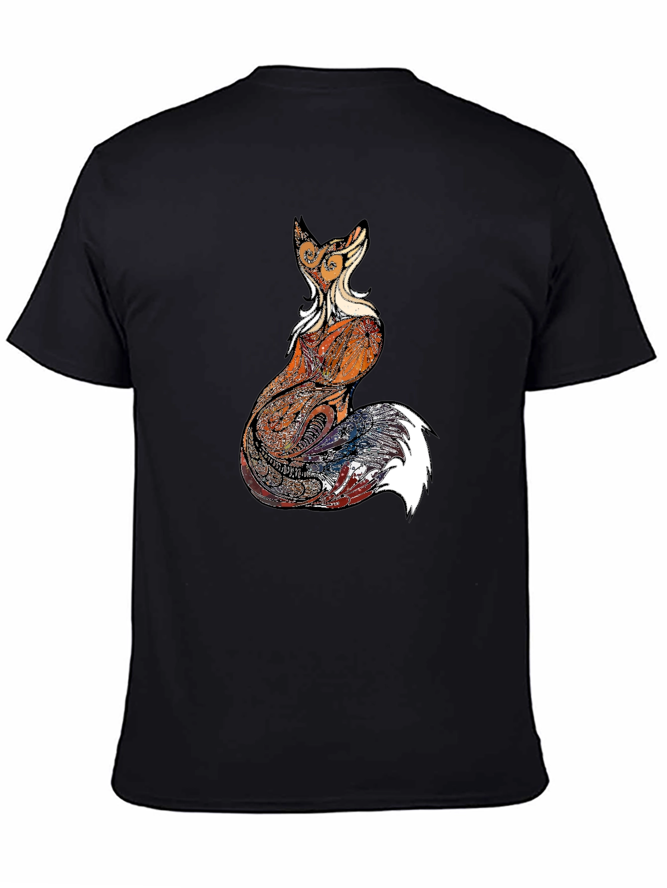 Fox Graphic Print Mens Black T-Shirt