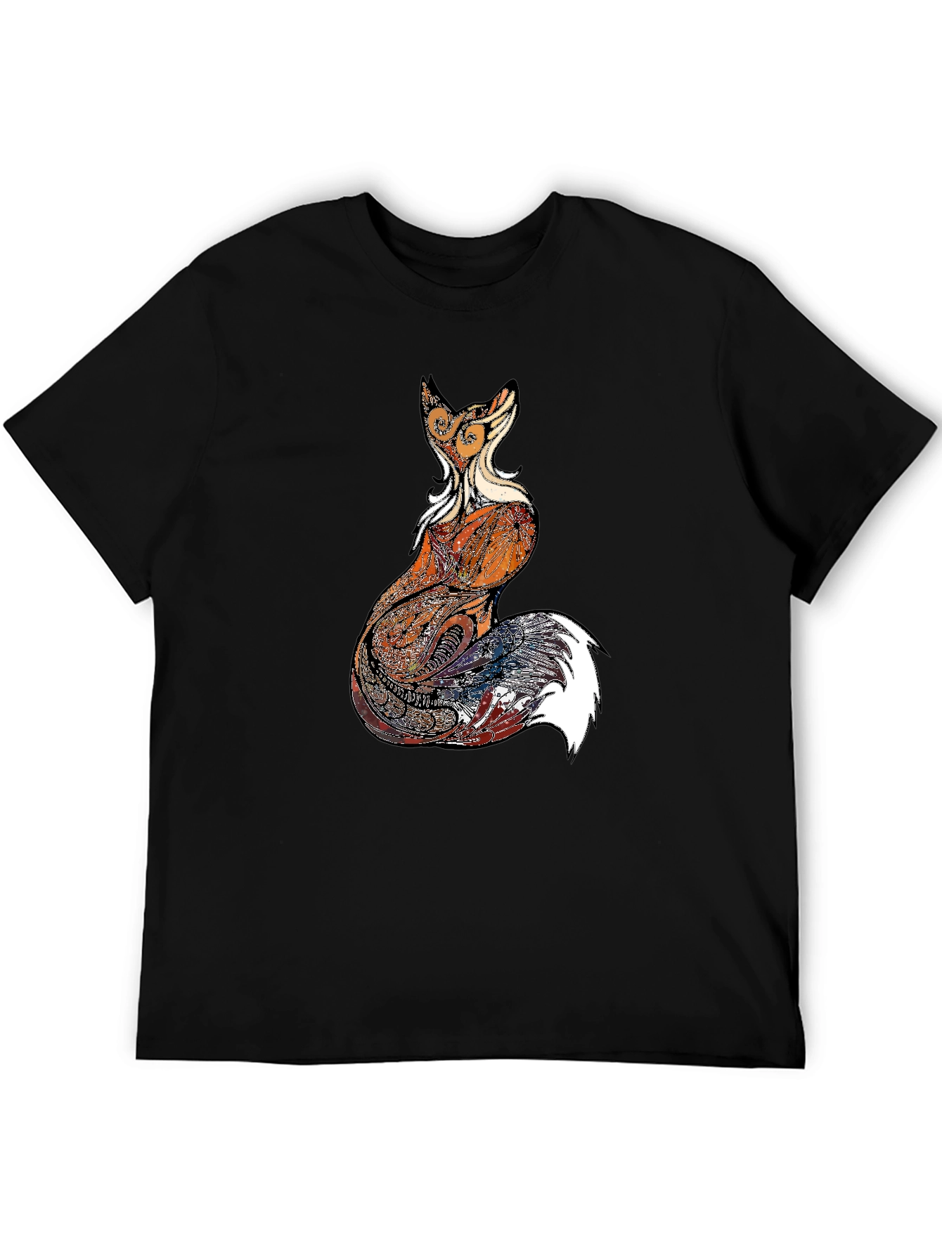 Fox Graphic Print Mens Black T-Shirt