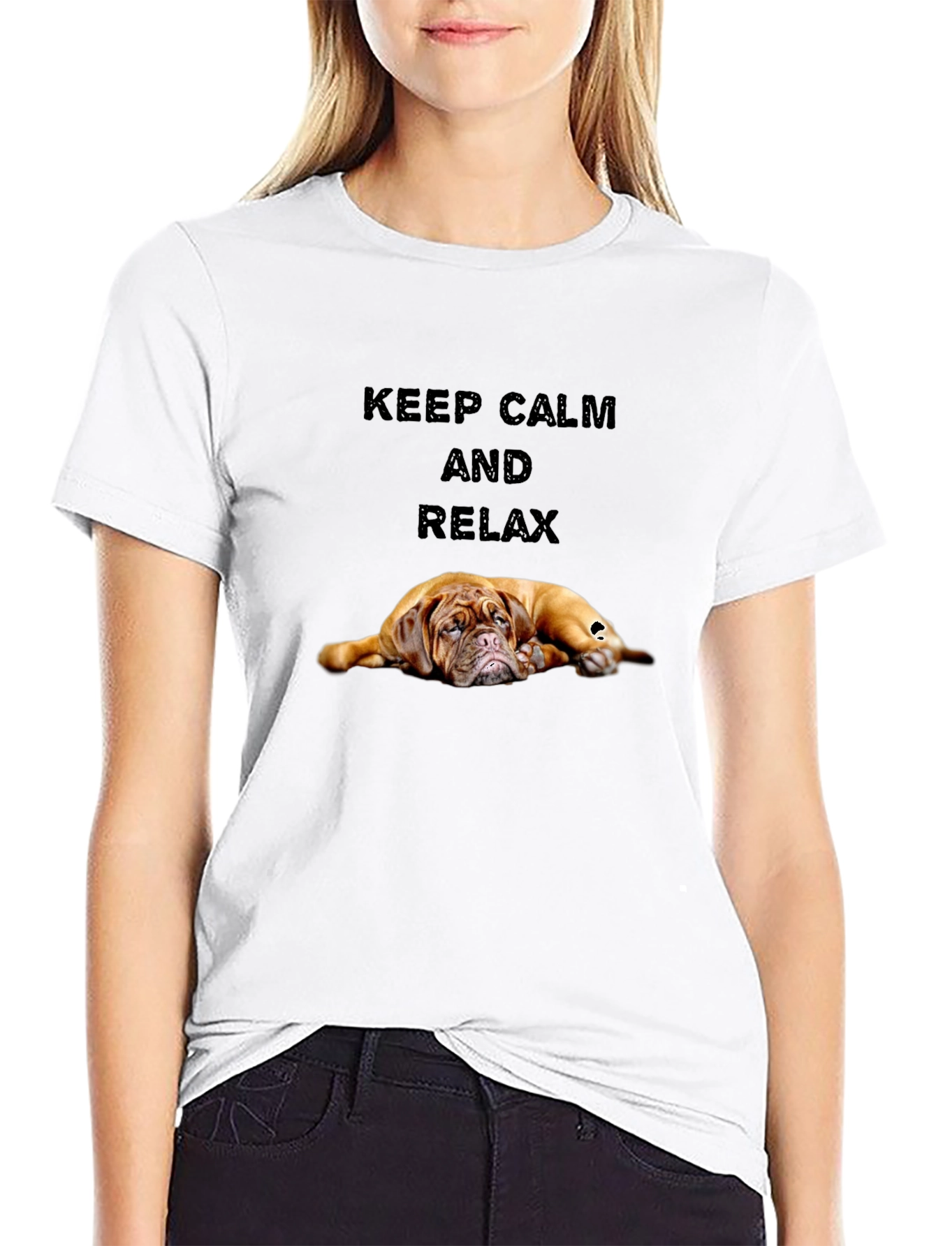 Keep Calm & Relax Dog T-Shirt