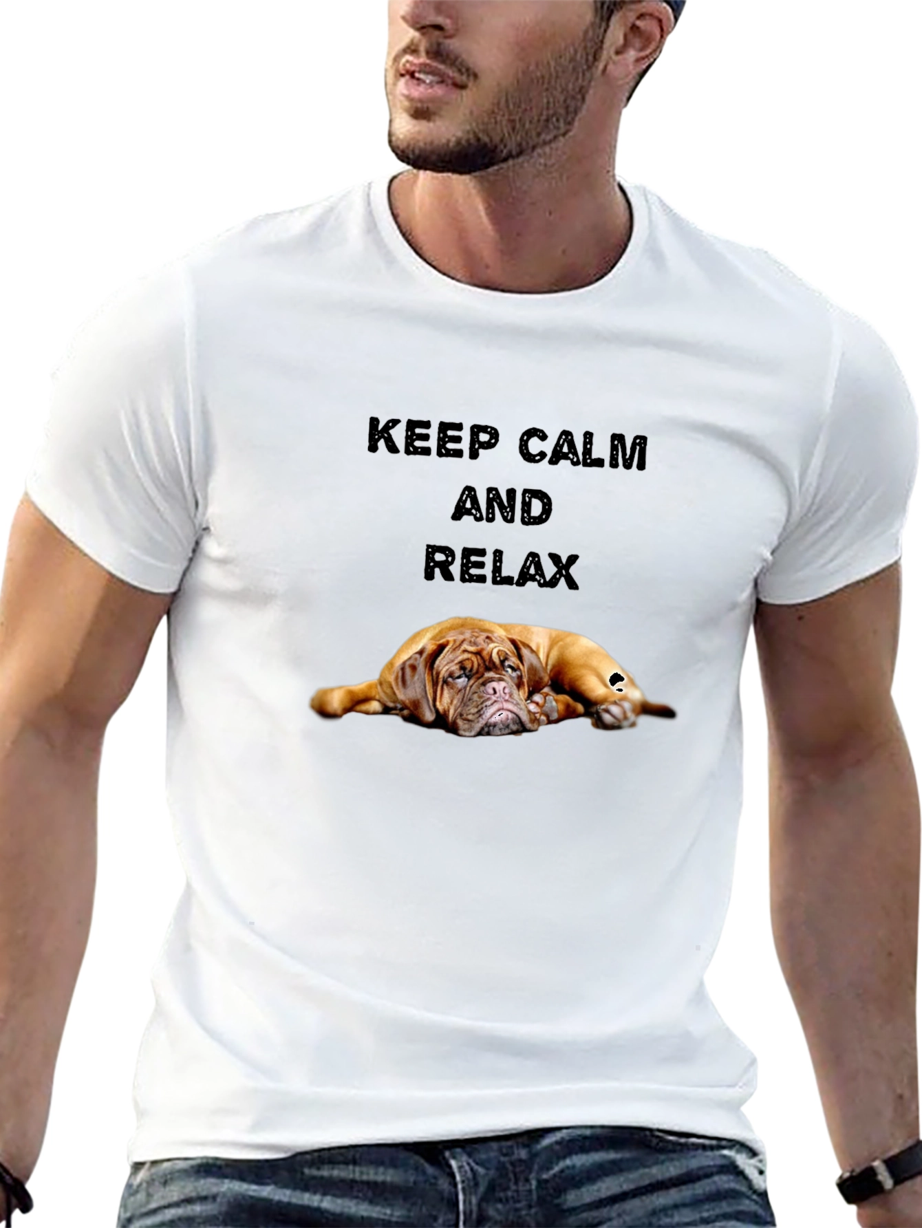 Keep Calm & Relax Dog T-Shirt