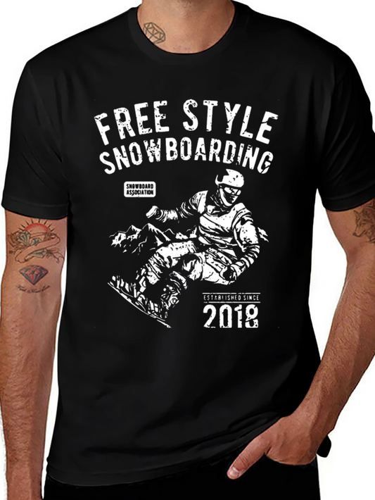 Freestyle Snowboarding Graphic T-Shirt