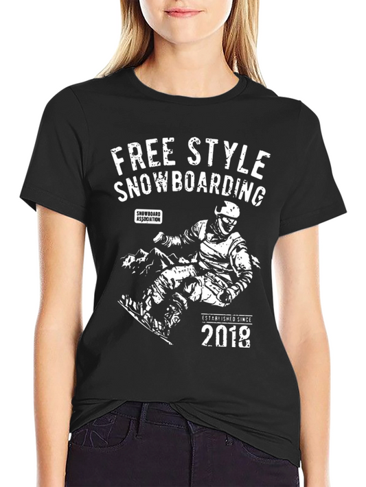 Freestyle Snowboarding Graphic T-Shirt