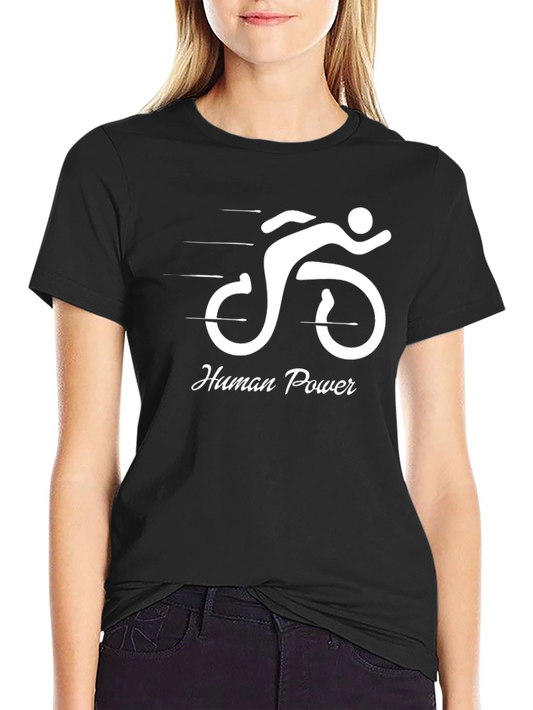 Human Powered Bicycle T-Shirt - Eco-Friendly Design
