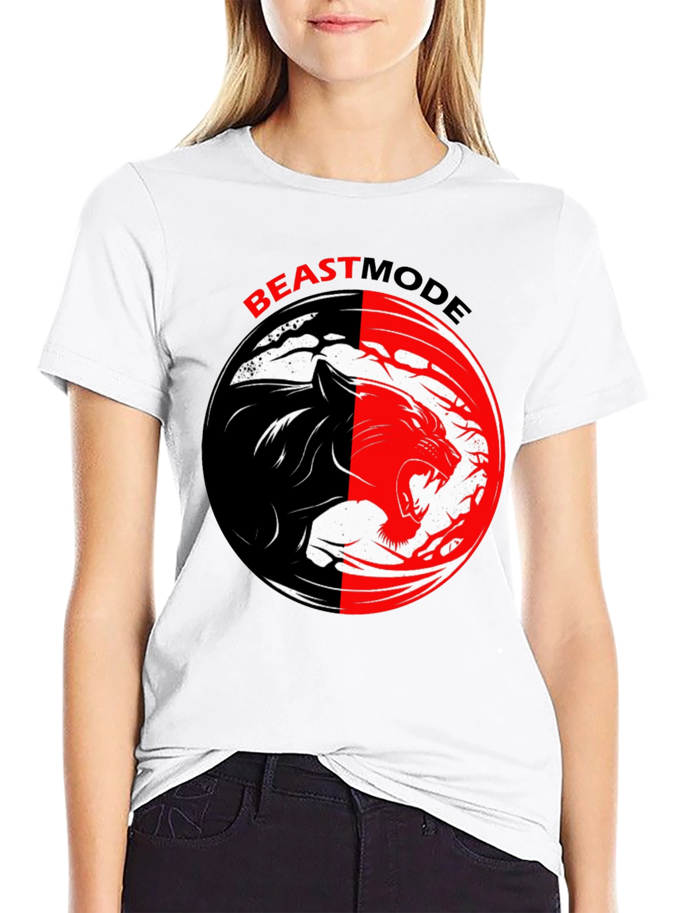 Beast Mode Black T-Shirt - Gym Workout Motivation
