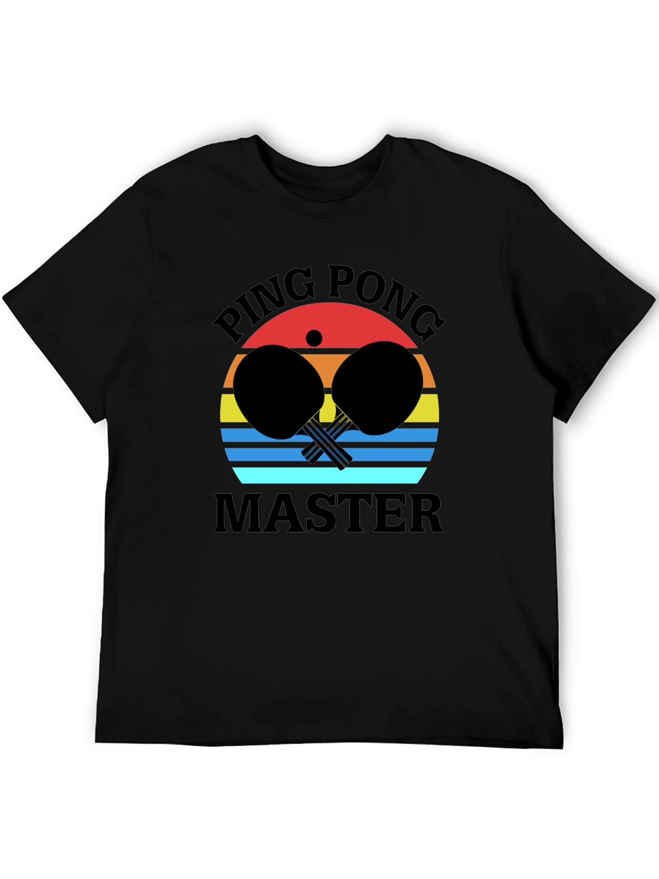 Ping Pong Master Black Graphic Tee