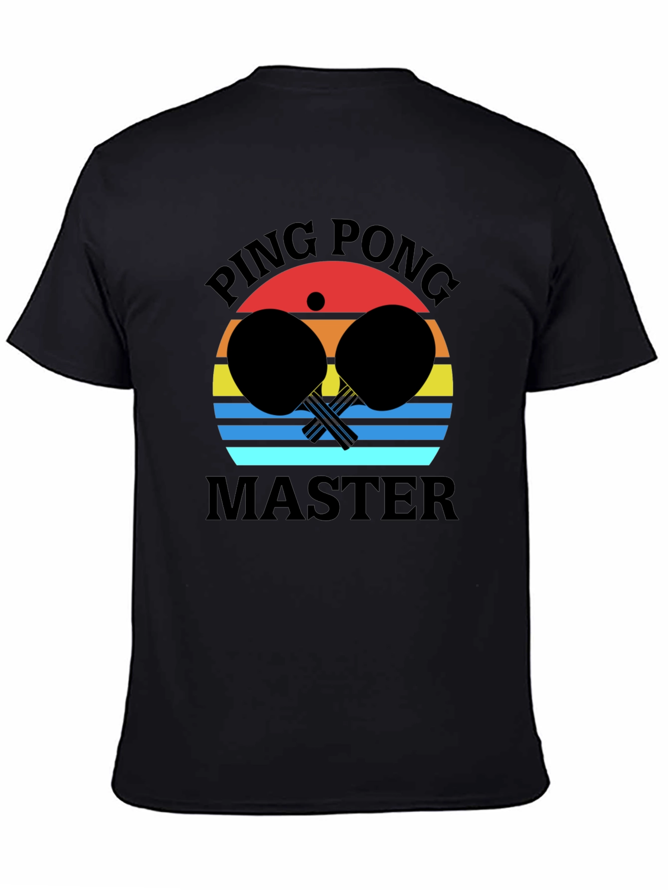 Ping Pong Master Black Graphic Tee