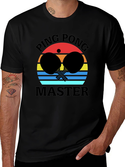 Ping Pong Master Black Graphic Tee