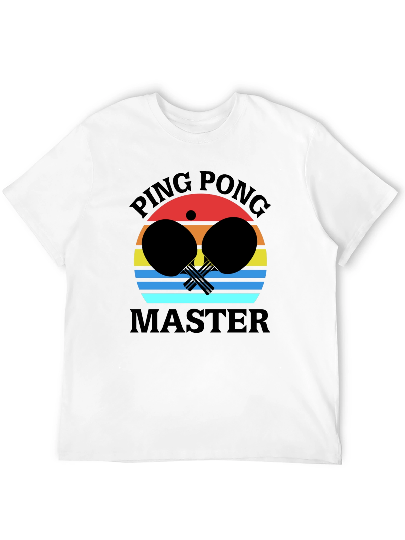 Ping Pong Master Black Graphic Tee