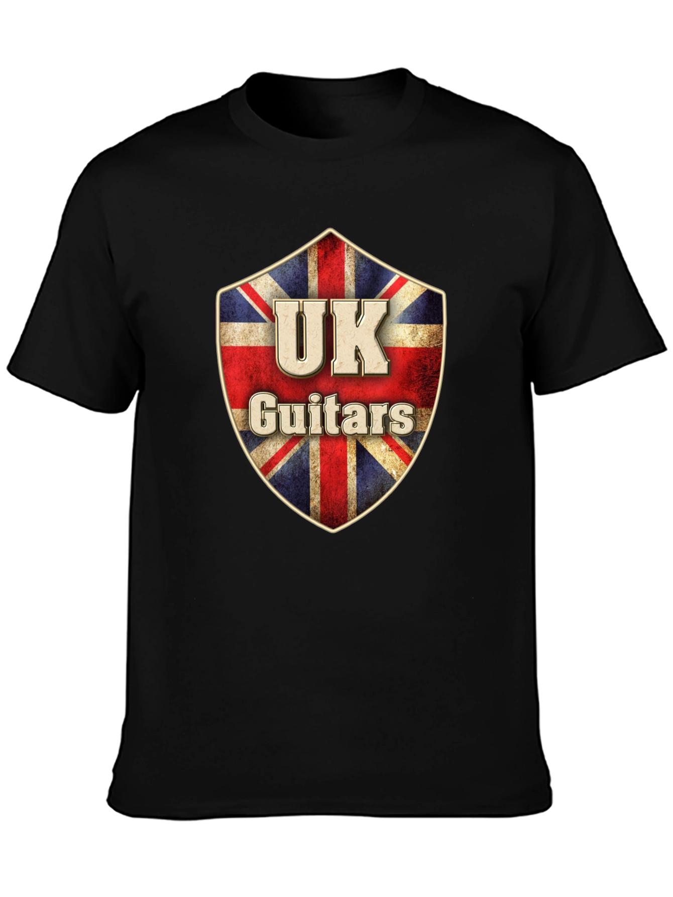 UK Guitars Union Jack Shield T-Shirt
