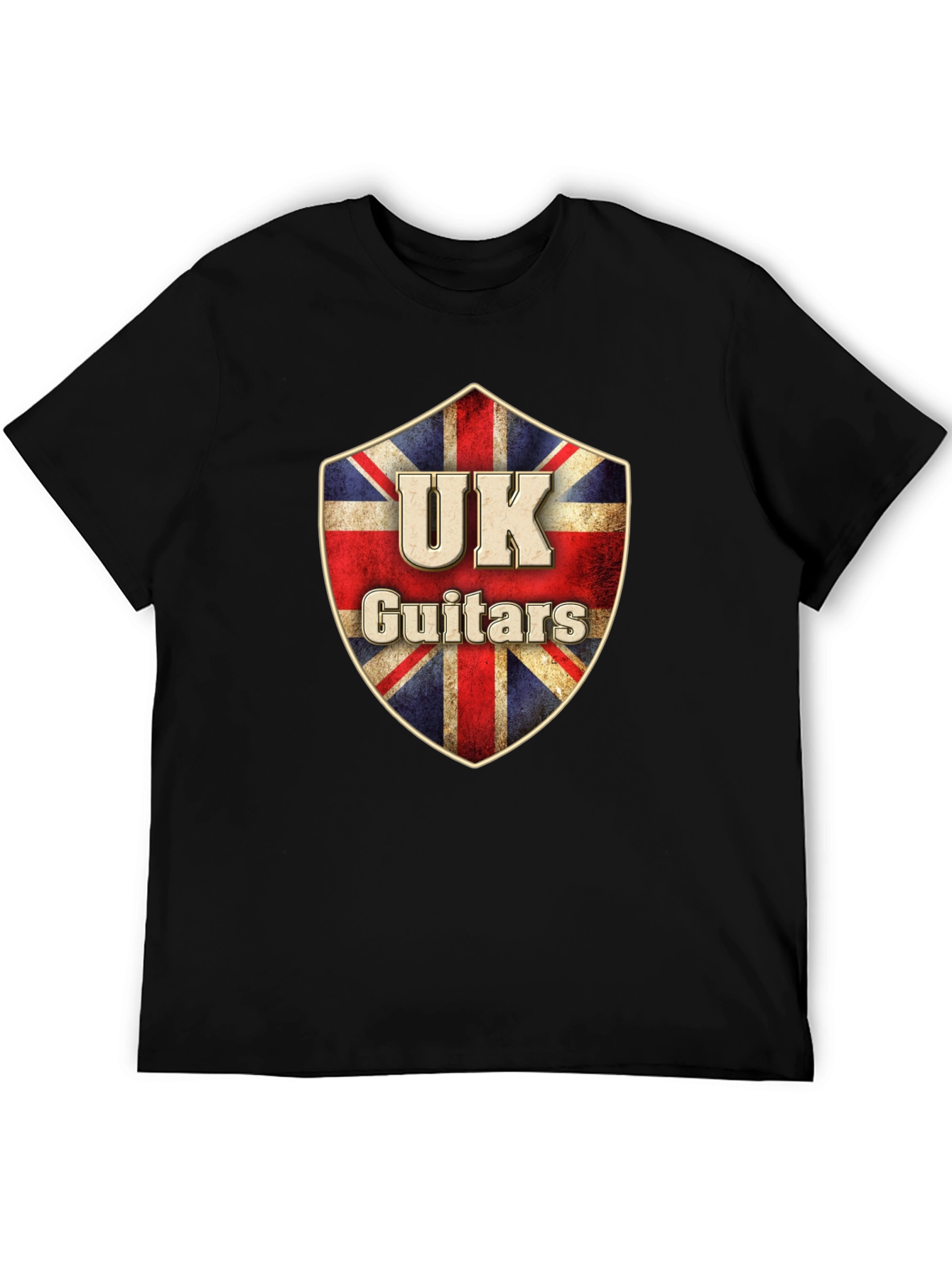 UK Guitars Union Jack Shield T-Shirt