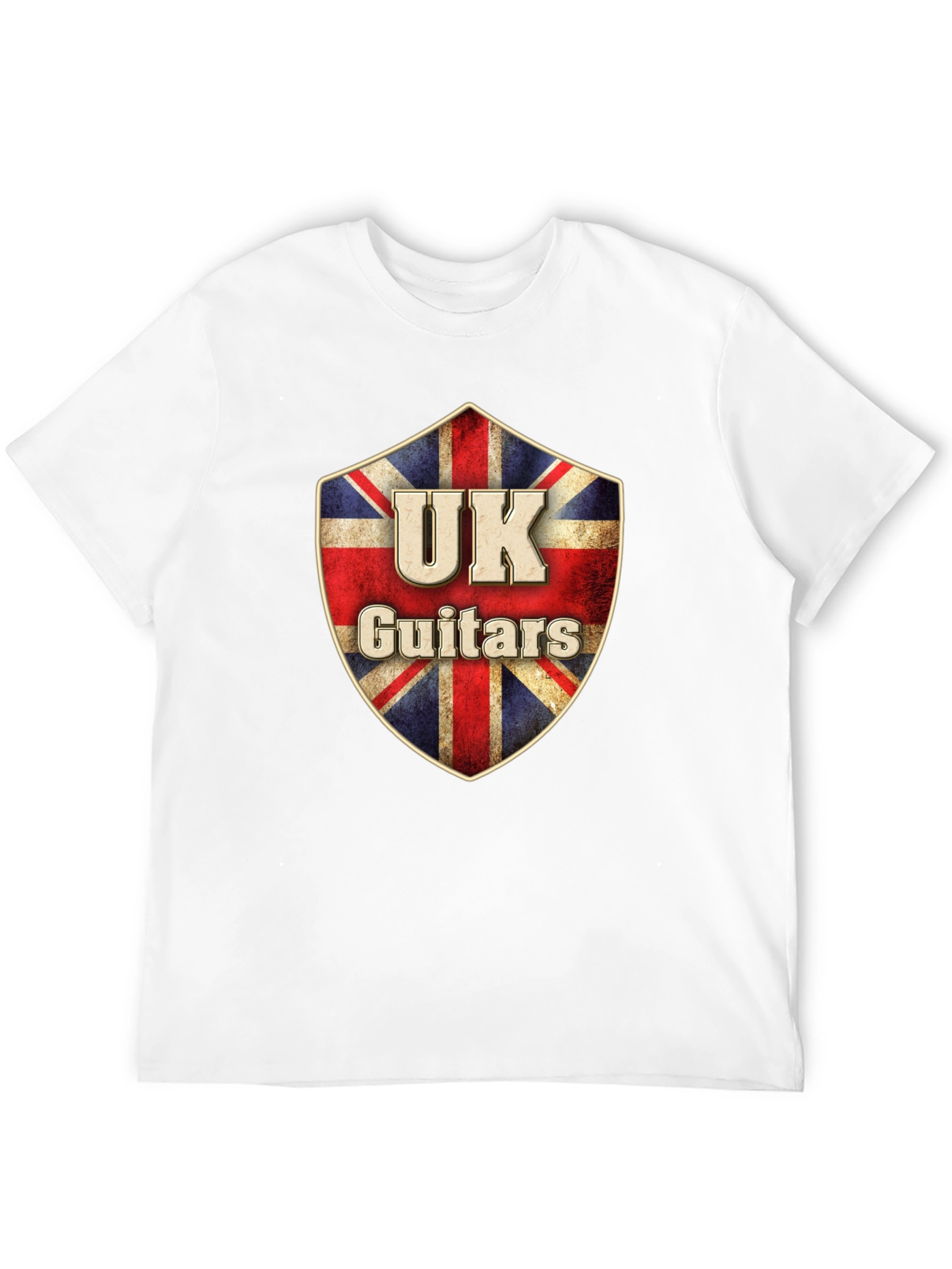 UK Guitars Union Jack Shield T-Shirt