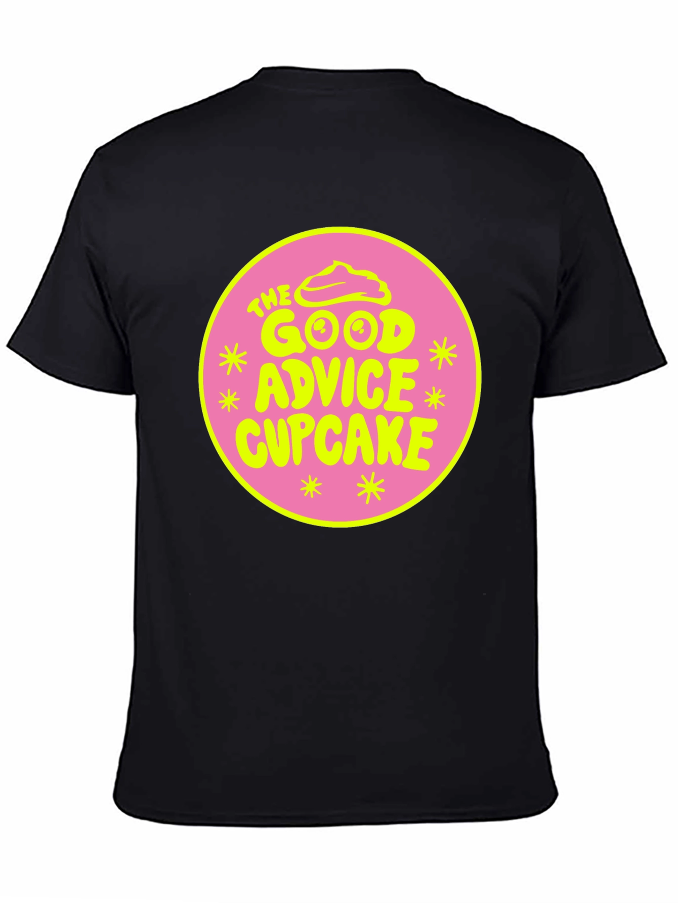 The Good Advice Cupcake Graphic Tee - Black