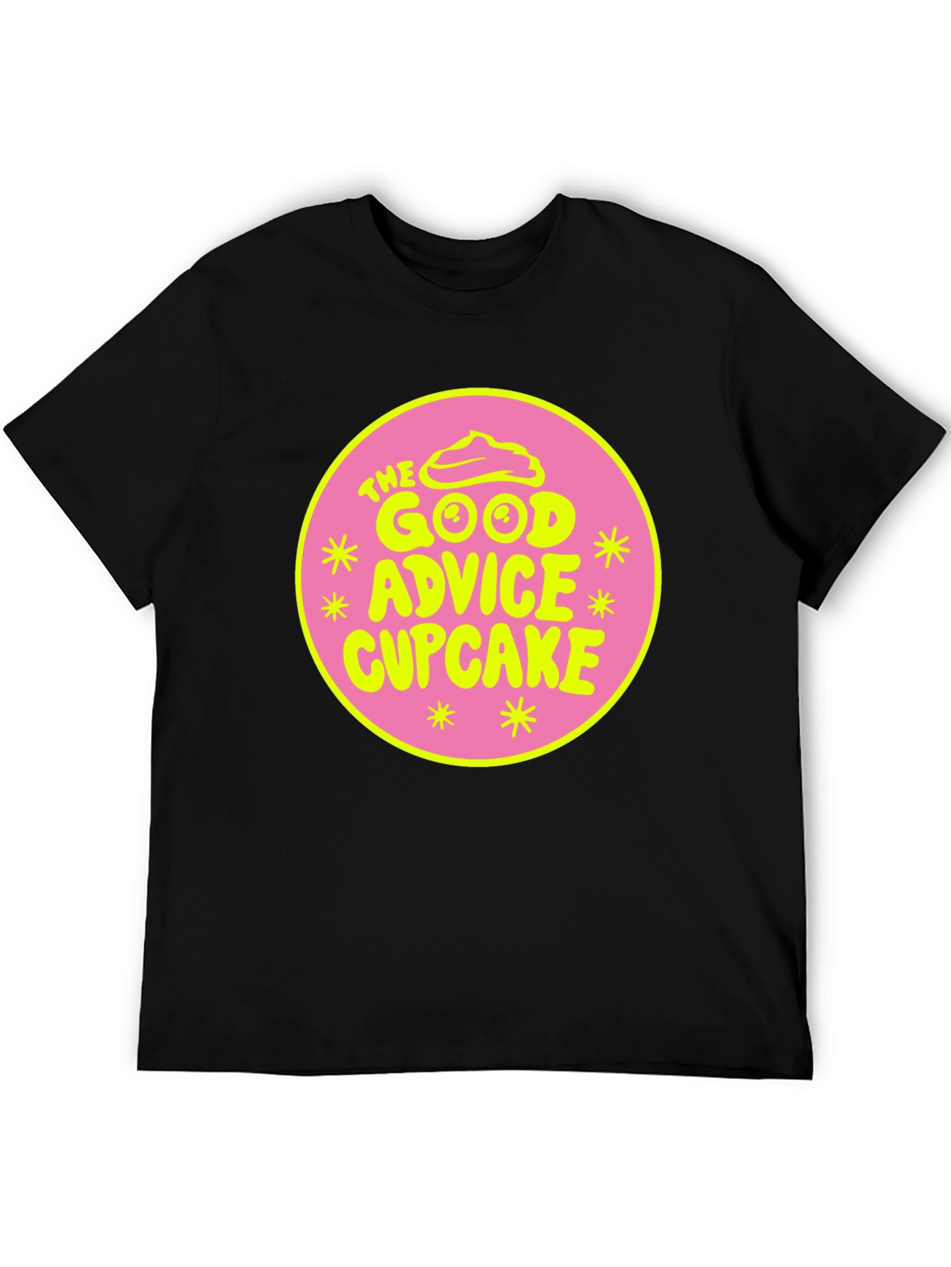 The Good Advice Cupcake Graphic Tee - Black