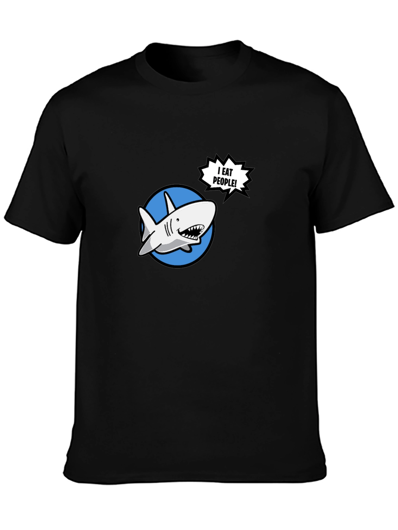 Funny Shark T-Shirt - I Eat People!