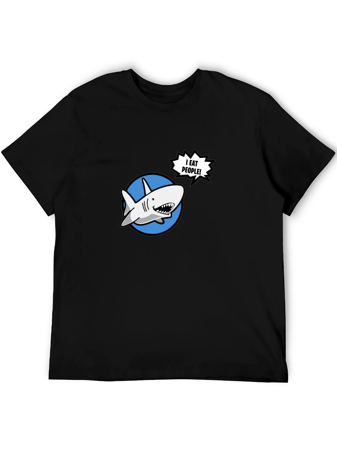 Funny Shark T-Shirt - I Eat People!