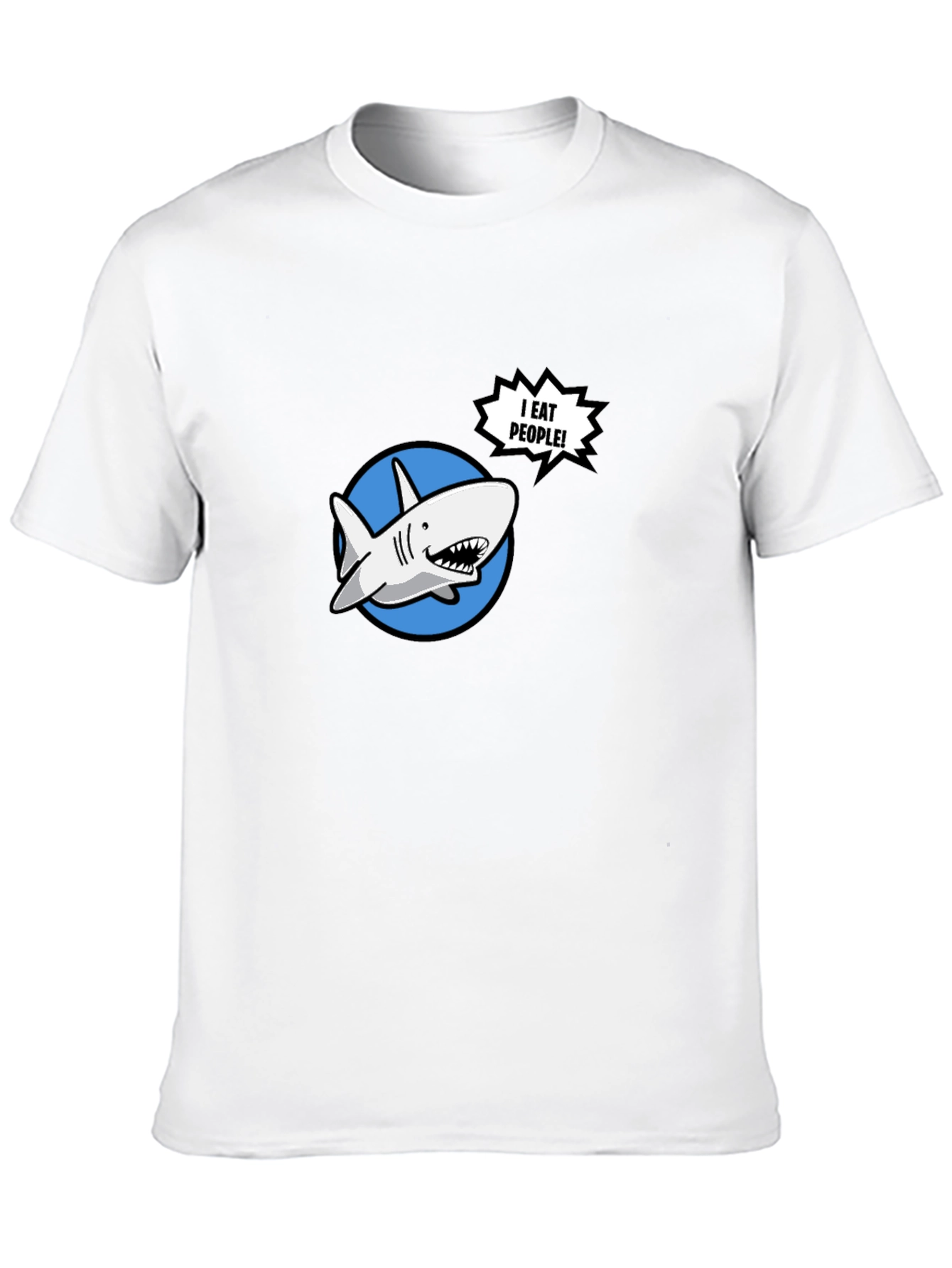 Funny Shark T-Shirt - I Eat People!