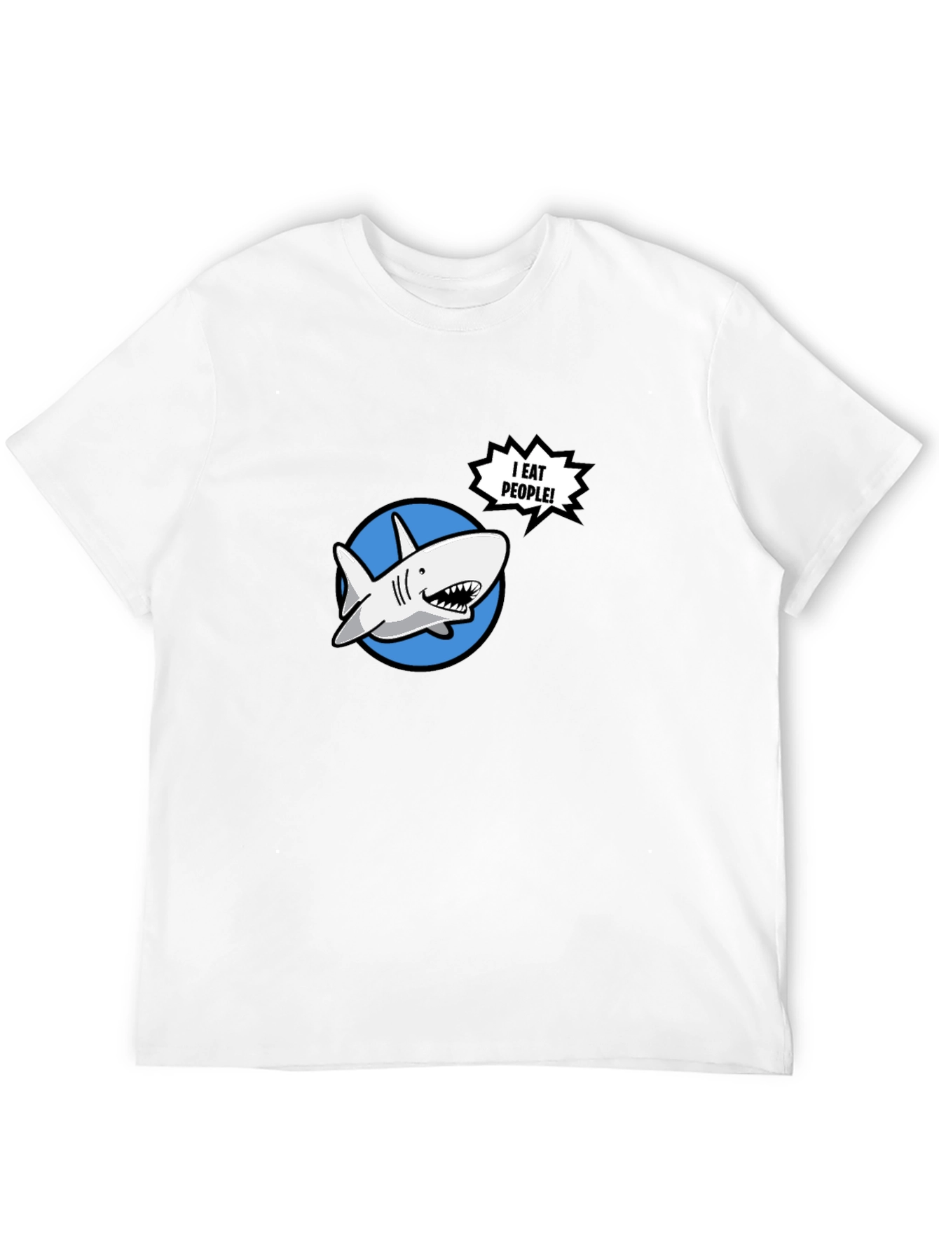 Funny Shark T-Shirt - I Eat People!