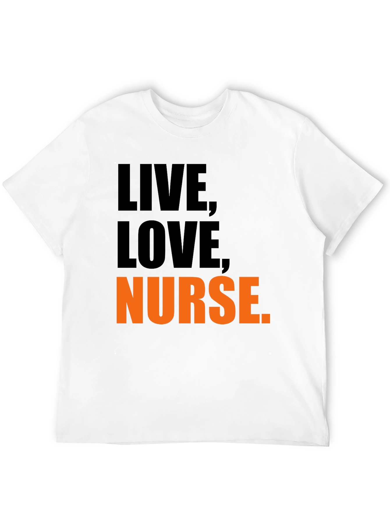 Live Love Nurse Graphic Tee - Black T-Shirt