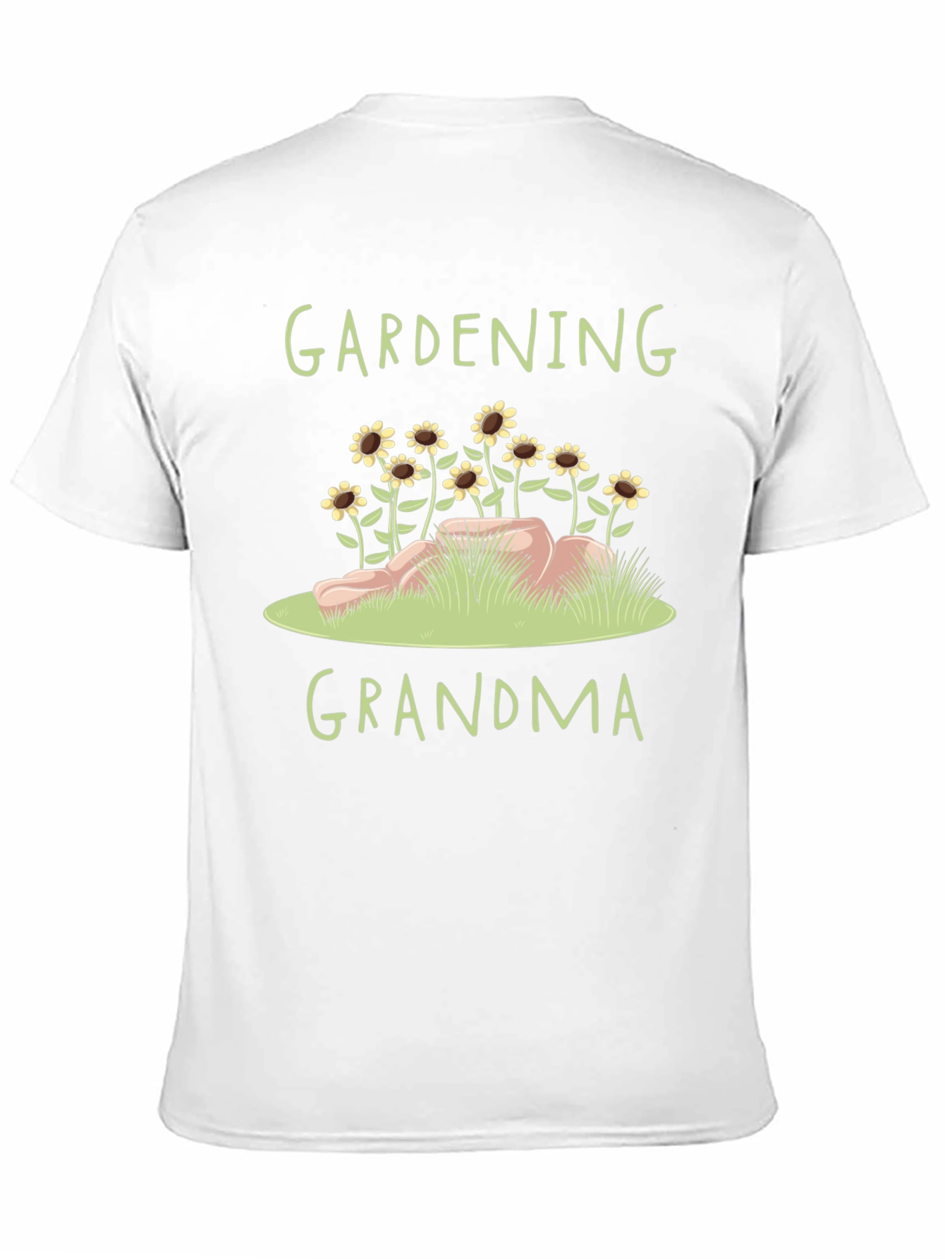Gardening Grandma T-Shirt - Floral Design