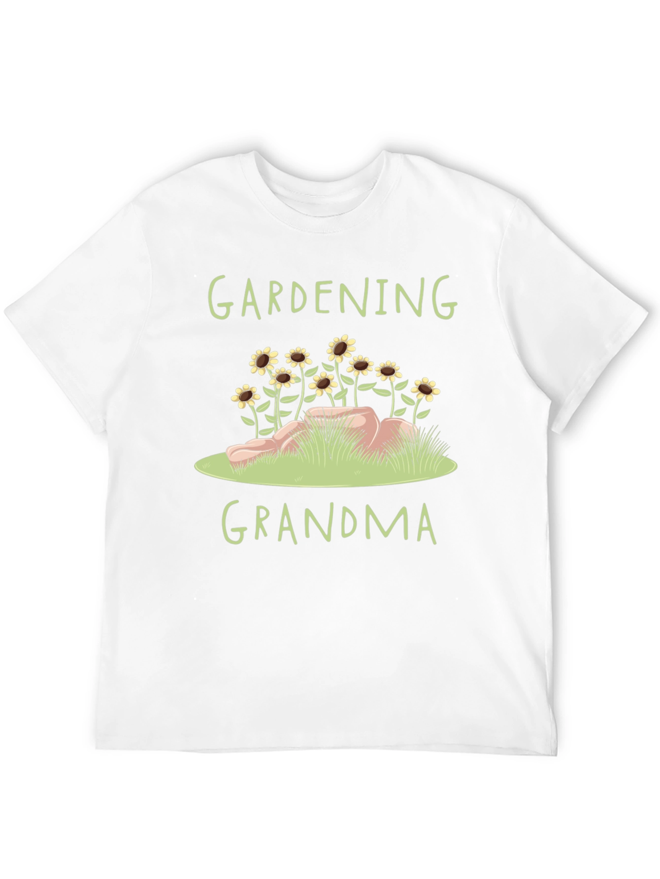 Gardening Grandma T-Shirt - Floral Design