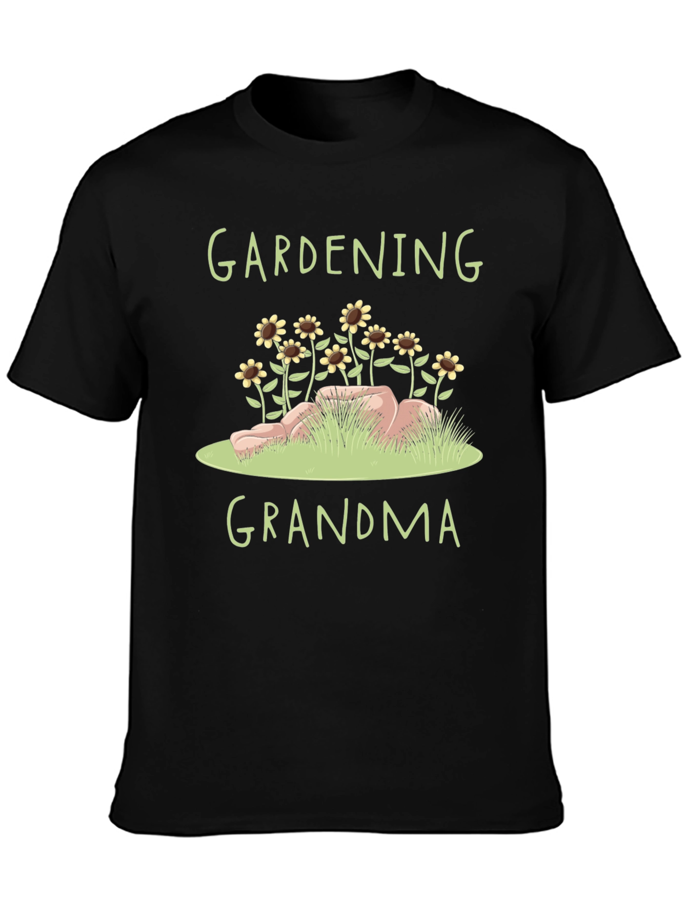 Gardening Grandma T-Shirt - Floral Design