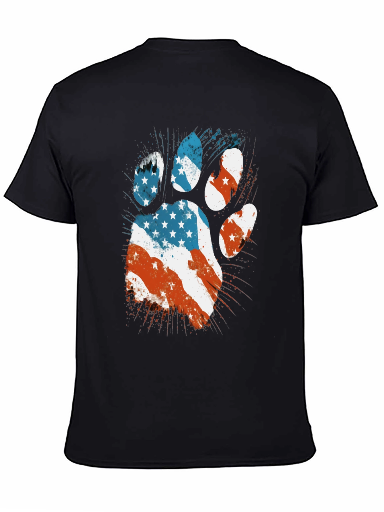 Patriotic Paw Print T-Shirt