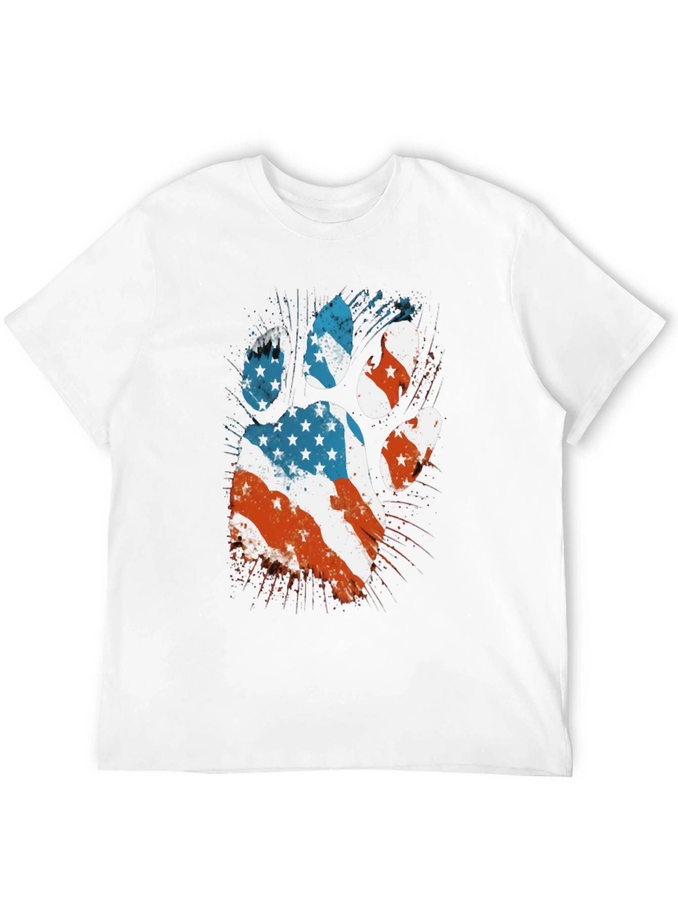 Patriotic Paw Print T-Shirt