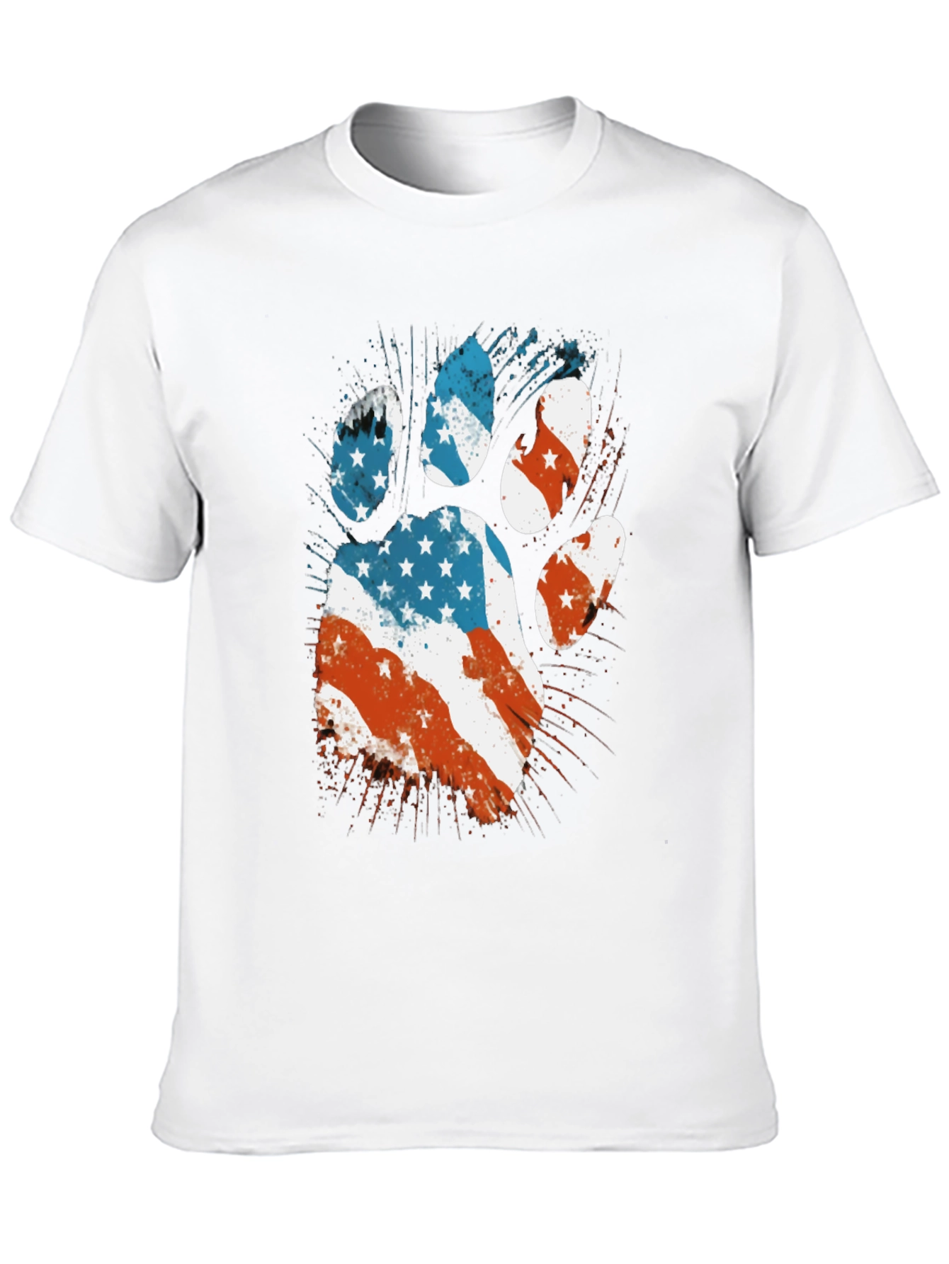 Patriotic Paw Print T-Shirt
