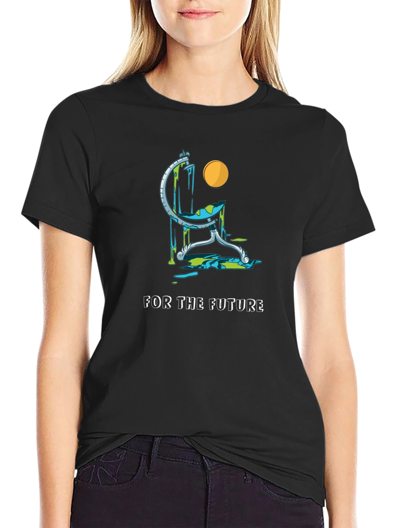 Eco Future Black T-Shirt - Save the Planet