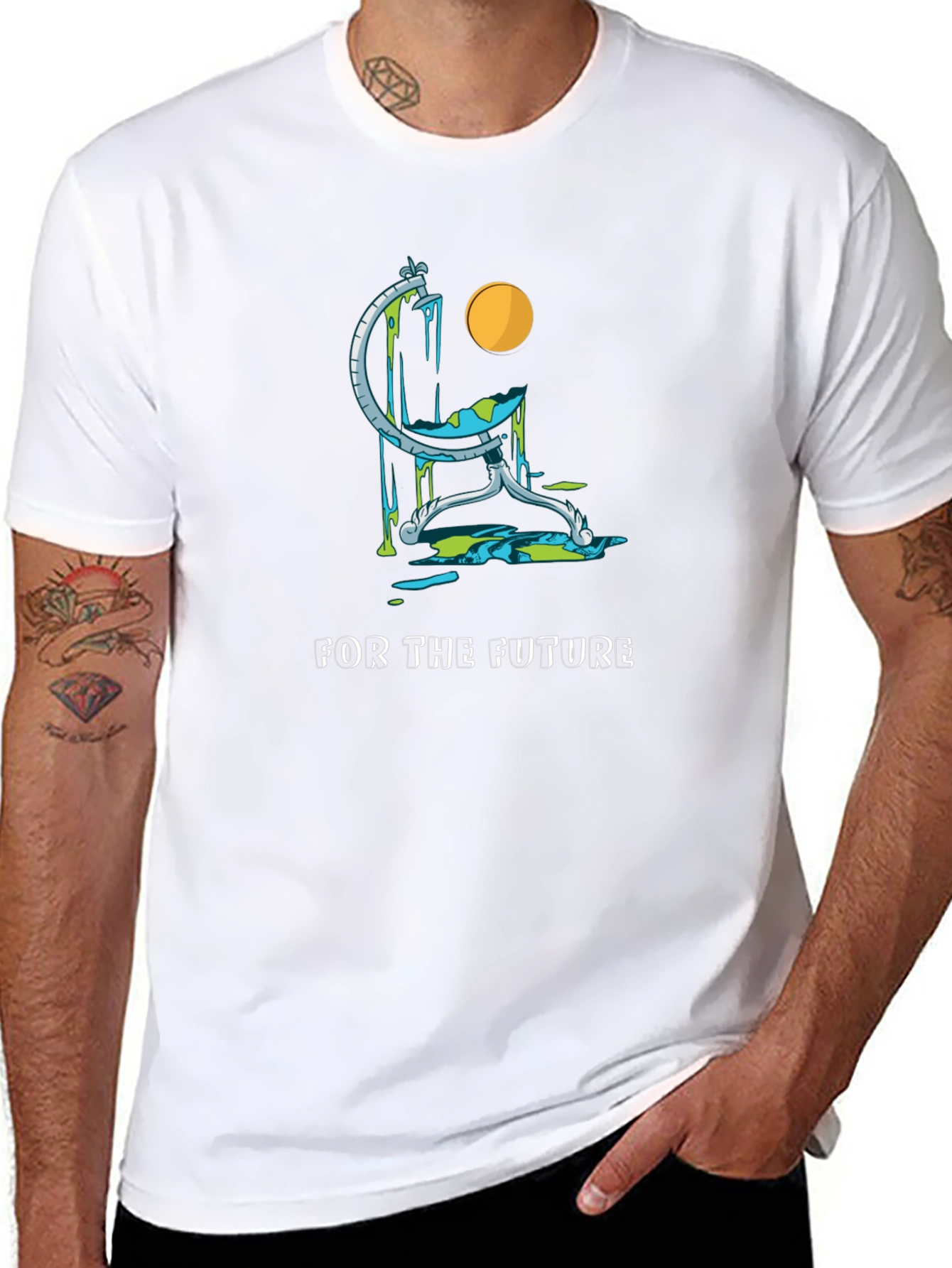 Eco Future Black T-Shirt - Save the Planet