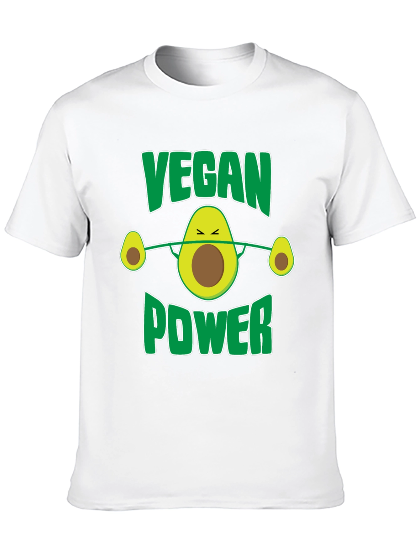 Vegan Power Avocado Barbell T-Shirt